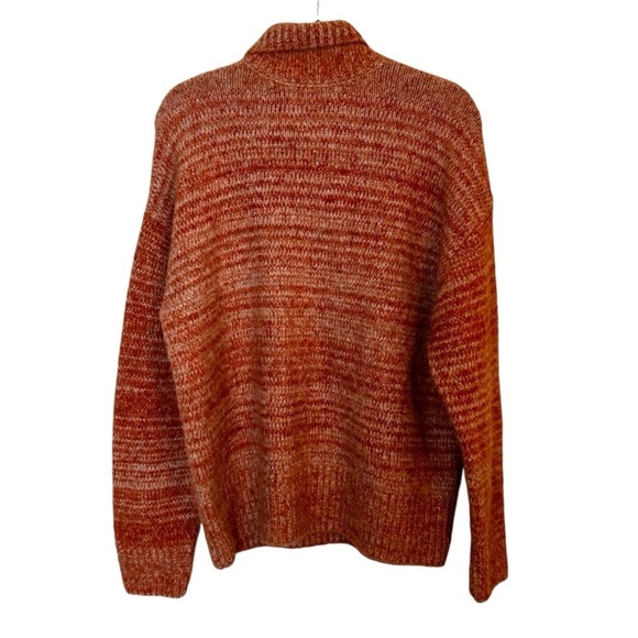 Zara Wool Alpaca Blend Soft Knit Sweater Oversized Heather Orange Size S - Picture 10 of 13